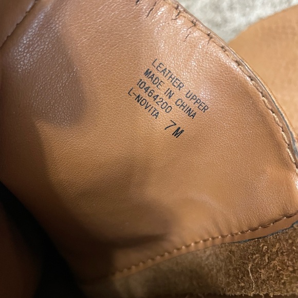 Trendy camel colored Franco Sarto heeled boots - Picture 3 of 8